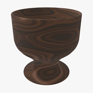 Cup Wood Beauty 3D model