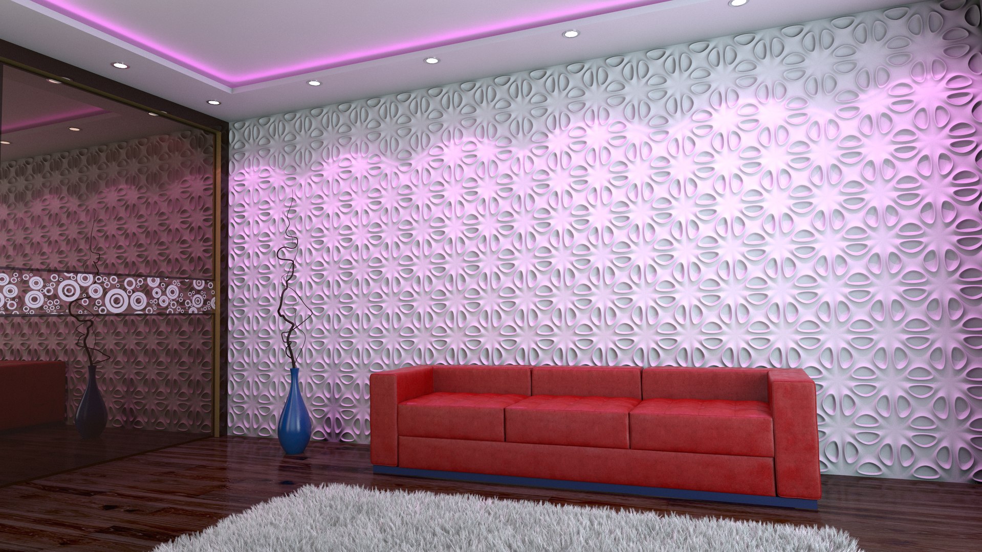 Bionic element wall panel 3D model - TurboSquid 1419749