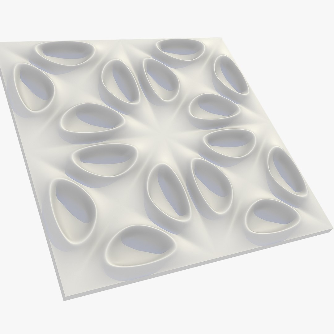 Bionic element wall panel 3D model - TurboSquid 1419749