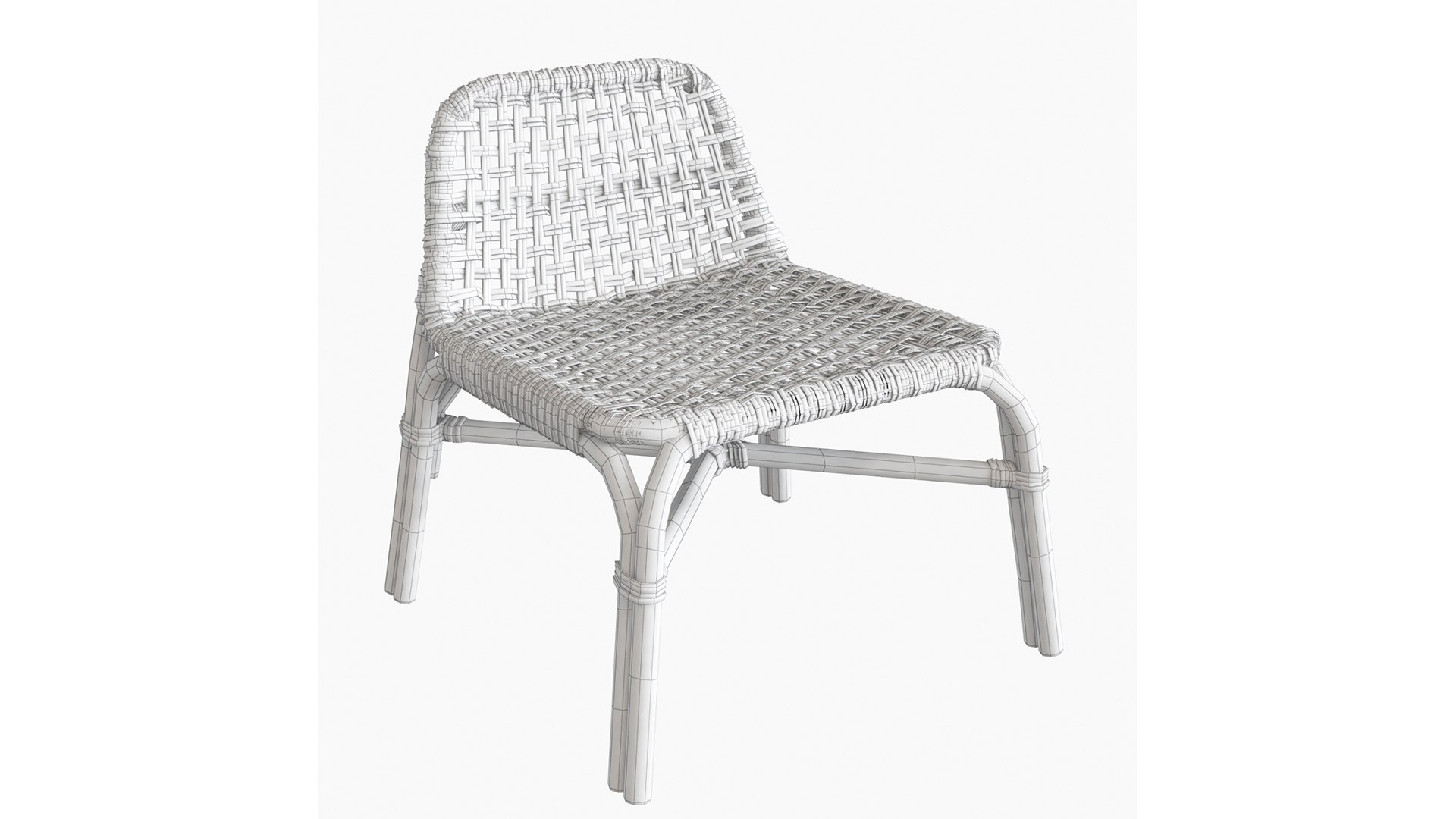 Tankvard Bamboo Rattan Chair 3D - TurboSquid 1790519