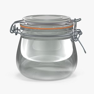 Glass Jar with Lock 05 0.5L