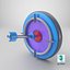 3D Target with Arrow Icon