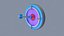 3D Target with Arrow Icon