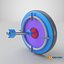 3D Target with Arrow Icon