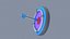 3D Target with Arrow Icon