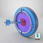 3D Target with Arrow Icon