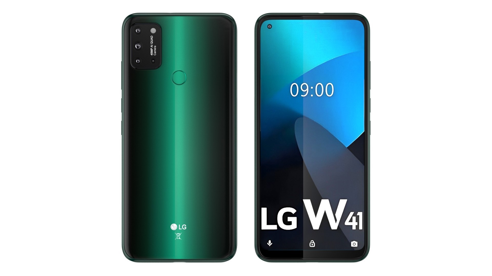 3D LG W41 Green model - TurboSquid 2158753