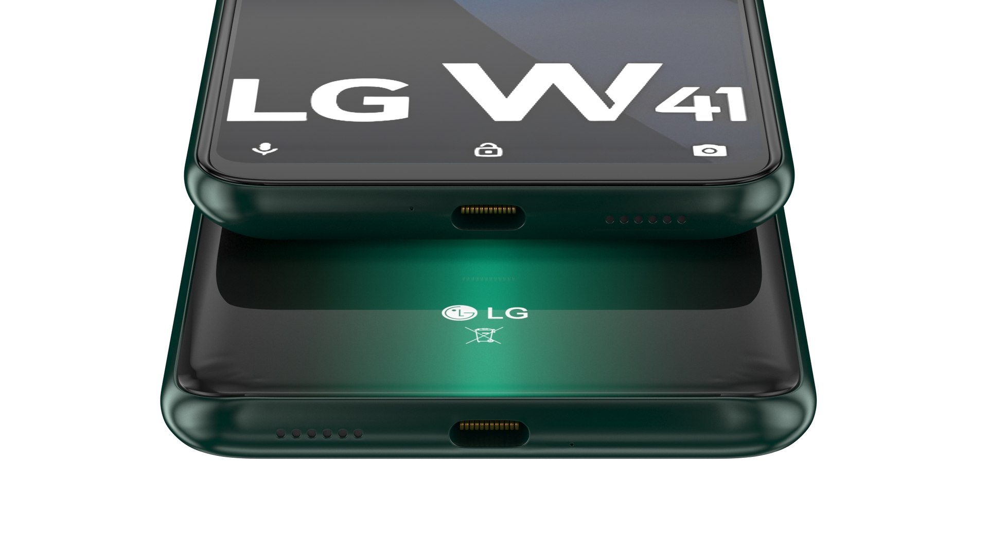 3D LG W41 Green model - TurboSquid 2158753