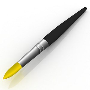 3d model brush color hairs