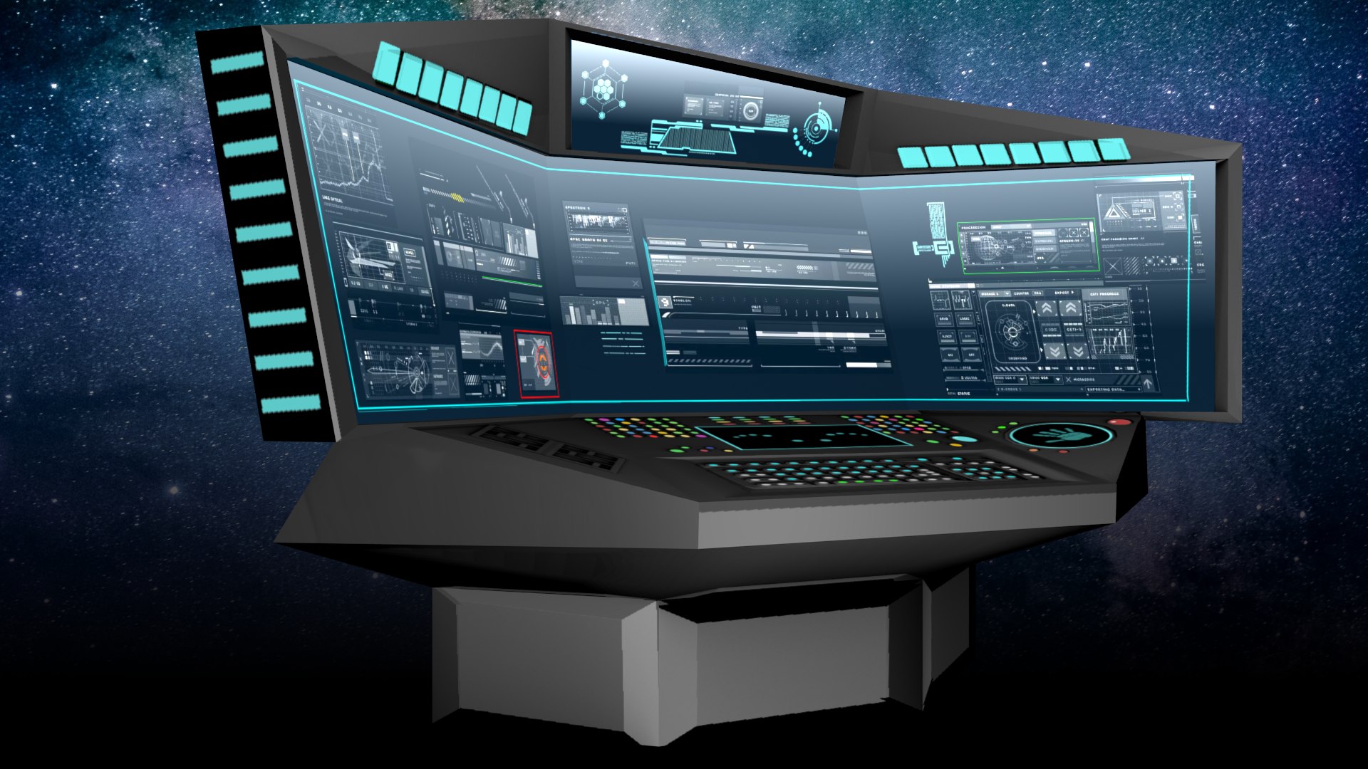 Sci Fi Computer Terminal Screen