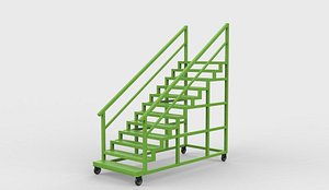 3D Warehouse Safety Steps 03 3D model model