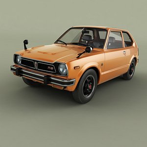 1974 honda civic rs 3D model