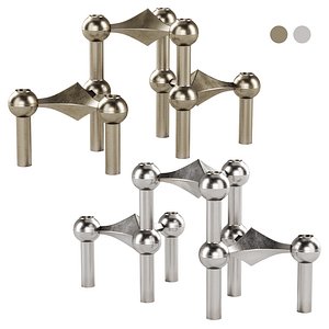 Modular Candlesticks by Caesar Stoffi and Fritz Nagel