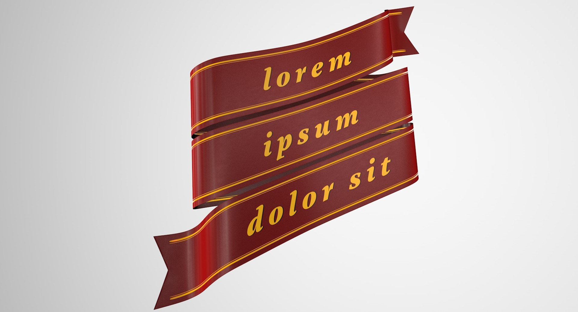3D floating ribbon lines 3lines - TurboSquid 1328276