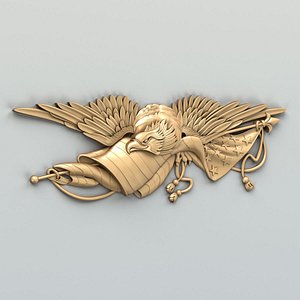 3D Coat of arms American Eagle