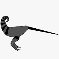 Flightless alien bird