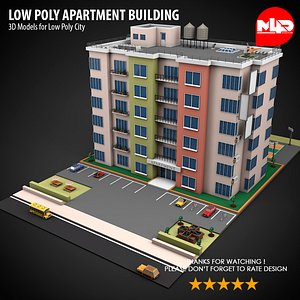 Low Poly Apartment Building