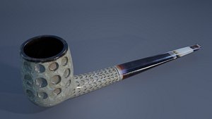 3D Meerschaum Carved Pipe
