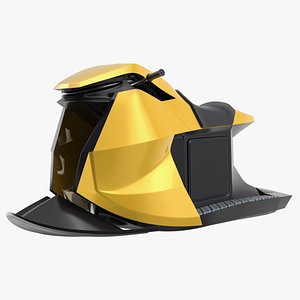 Yellow Electric Jet Ski Rigged