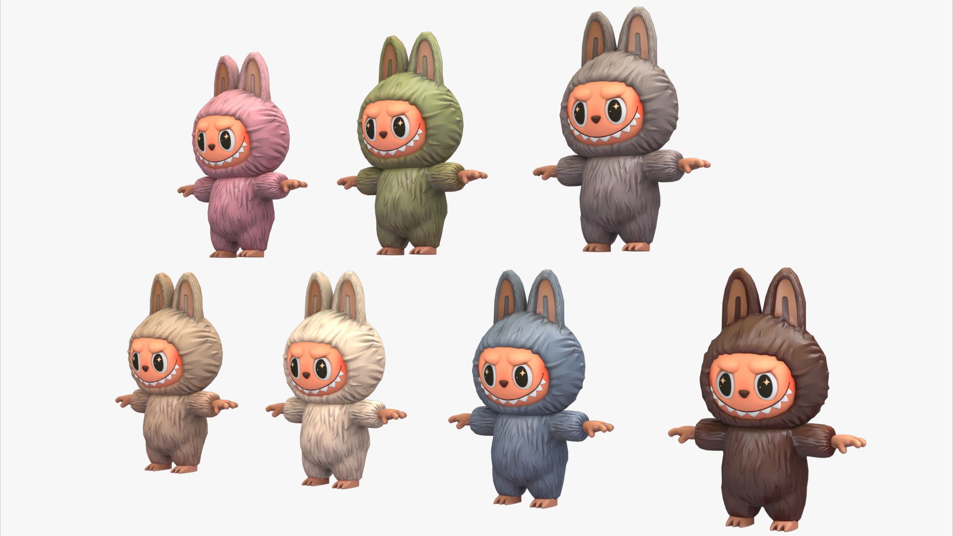 3D Labubu 01 - TurboSquid 2422741