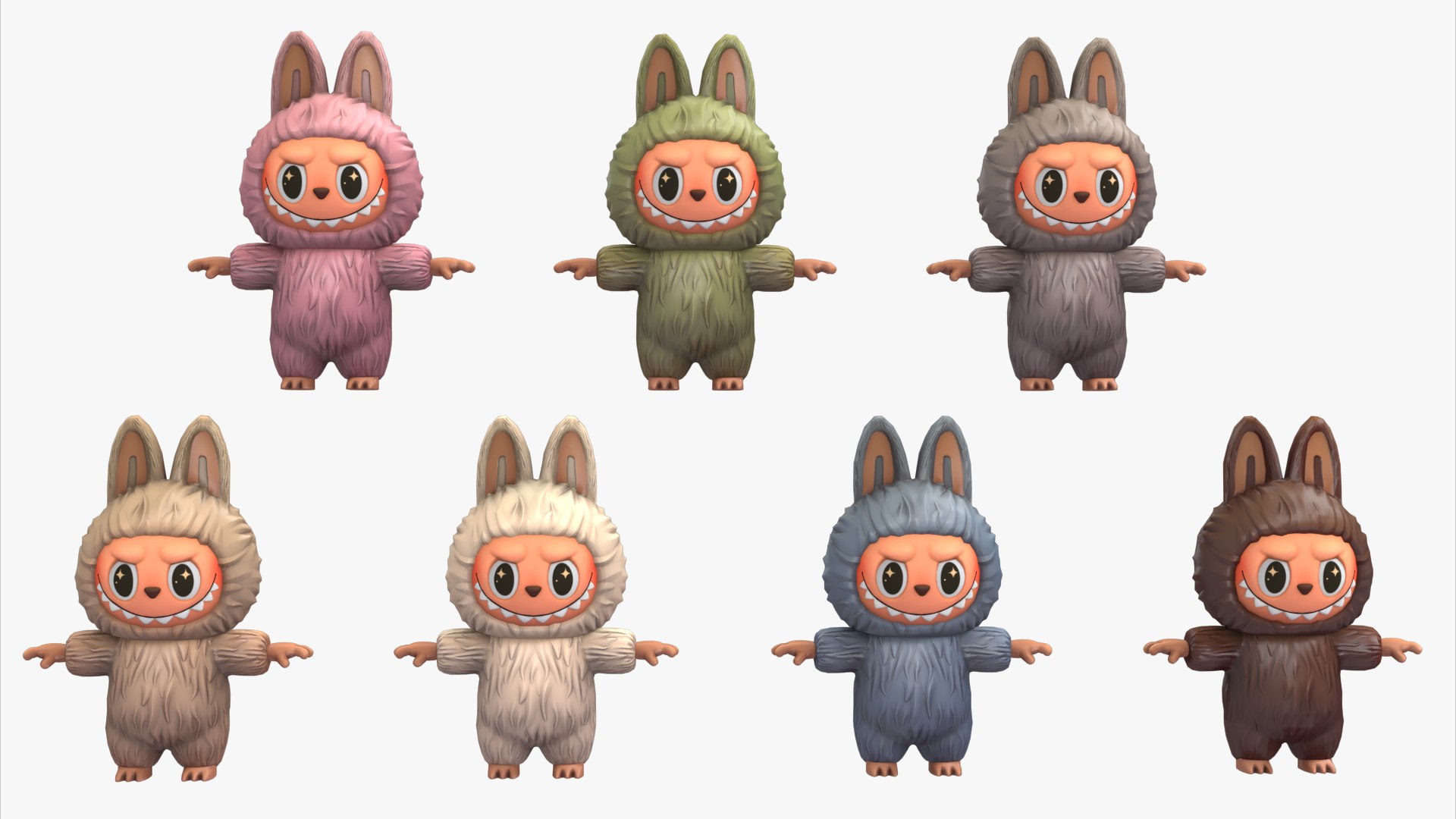 3D Labubu 01 - TurboSquid 2422741