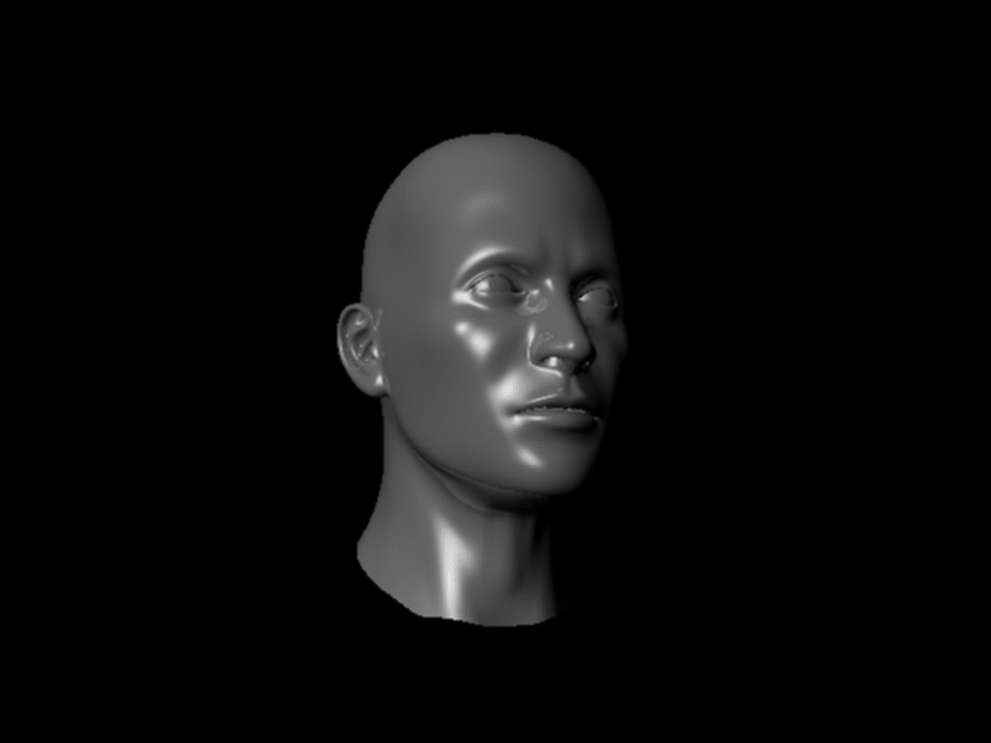 Realistic Human Head Male 3d Obj