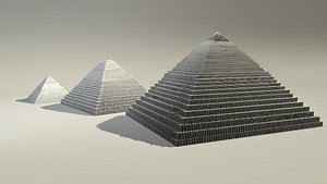 egyptian pyramids 3d model