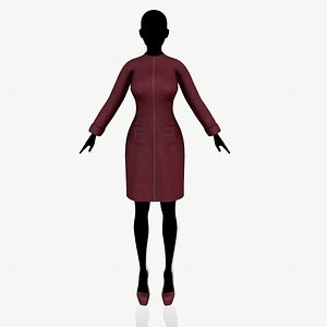 fashion clothing coat 3D model