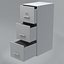 Classificatore Low Poly Lockers con tre cassetti