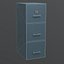 Classificatore Low Poly Lockers con tre cassetti