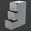 Classificatore Low Poly Lockers con tre cassetti