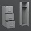 Classificatore Low Poly Lockers con tre cassetti