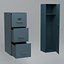 Classificatore Low Poly Lockers con tre cassetti