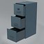 Classificatore Low Poly Lockers con tre cassetti