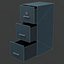 Classificatore Low Poly Lockers con tre cassetti