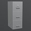 Classificatore Low Poly Lockers con tre cassetti