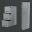 Classificatore Low Poly Lockers con tre cassetti