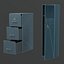 Classificatore Low Poly Lockers con tre cassetti