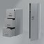 Classificatore Low Poly Lockers con tre cassetti