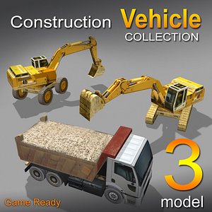 3 construction-vehicle 3d 3ds