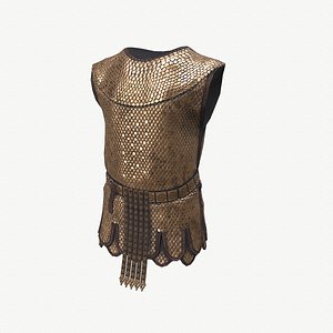3D Ancient Armor LoricaSquamata 3D Model Game Ready PBR Low Poly