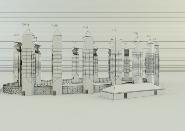 modelo 3d quidditch stadium 3d model - TurboSquid 2068063