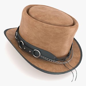 3d max western hat pecan usa
