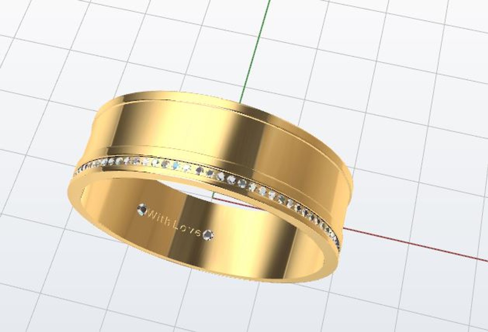 Max Wedding Ring Diamond Gems