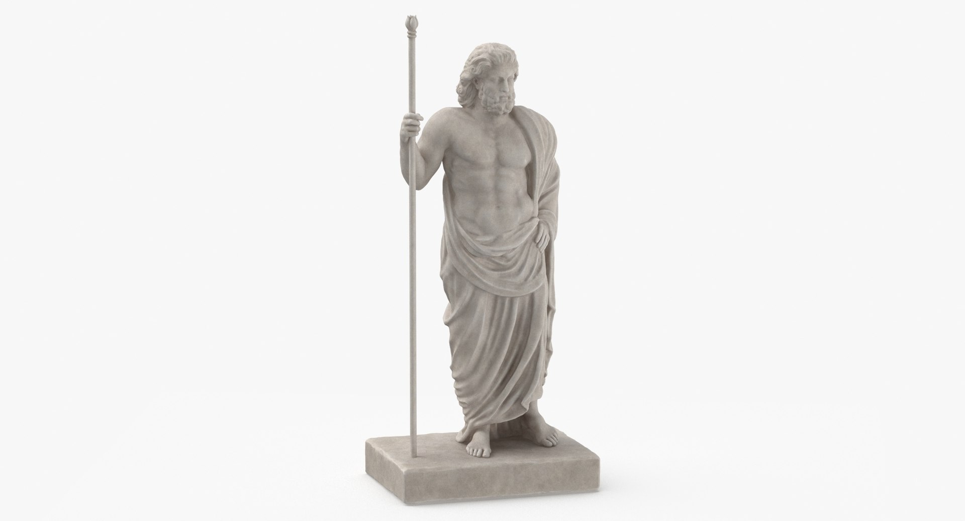3D Roman Jupiter Statue - TurboSquid 2190286, image size:1920x1038