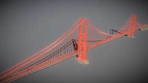 3D Gloden Gate Bridge model