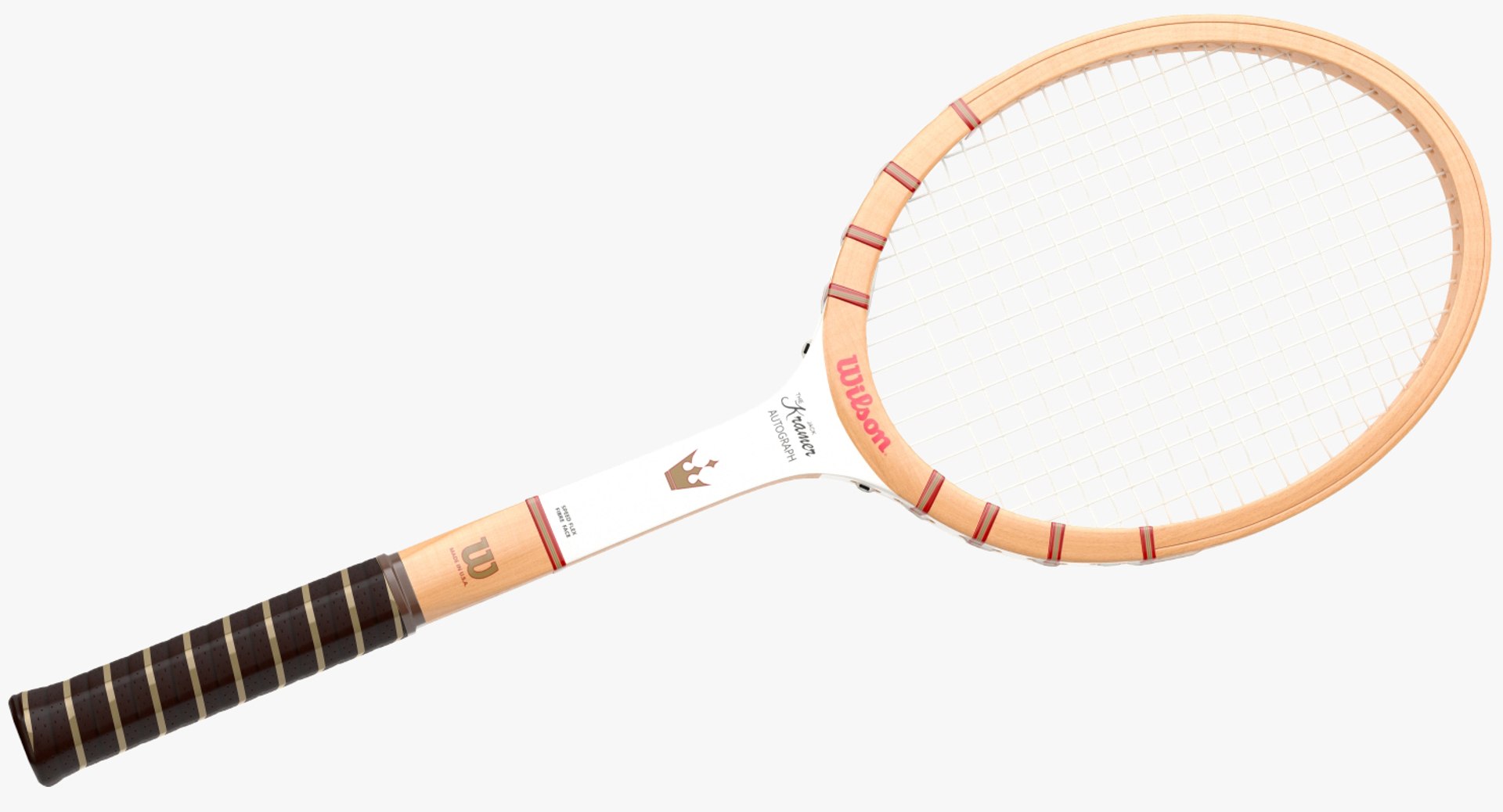 Raquette de tennis vintage Wilson Jack Kramer autographe