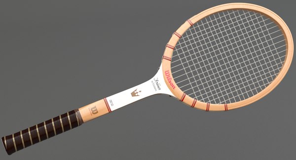 ウィルソンジャッククレイマー直筆ウッドテニスラケット3Dモデル