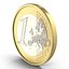 3d model 1 euro coin french