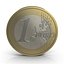 3d model 1 euro coin french